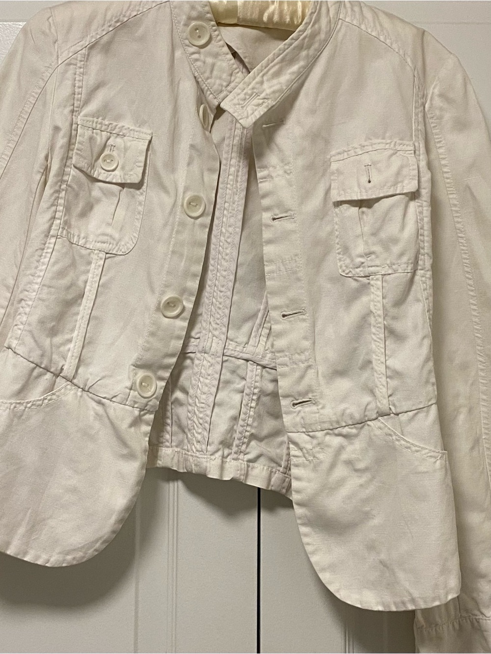 Stefanel white cotton jacket